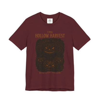 Halloween Themed Unisex Jersey Tee, Spooky Pumpkin Shirt, Fall Fashion Tee, Harvest Festival Shirt, Halloween Gift Idea