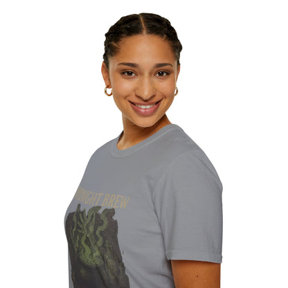 Midnight Brew Unisex T-Shirt, Witchy Tee, Halloween Apparel, Casual Wear, Fun Gift, Cozy Essentials
