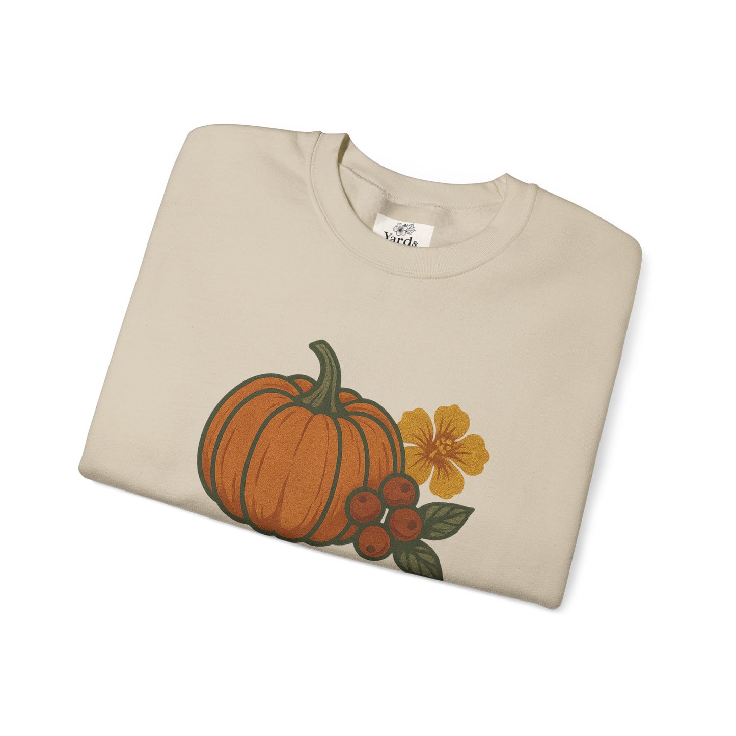Pumpkin & Pimento Crewneck Sweatshirt, Cozy Fall Sweatshirt, Unisex Autumn Apparel, Thanksgiving Gift, Seasonal Fashion