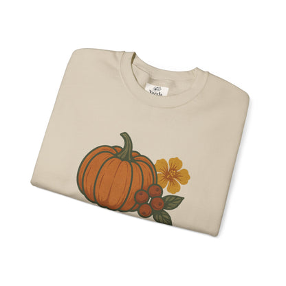 Pumpkin & Pimento Crewneck Sweatshirt, Cozy Fall Sweatshirt, Unisex Autumn Apparel, Thanksgiving Gift, Seasonal Fashion