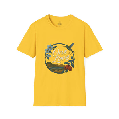 One Love Nature-Inspired T-Shirt, Unisex Tee, Stylish Apparel, Eco-Friendly Gift, Summer Fashion, Inspirational T-Shirt