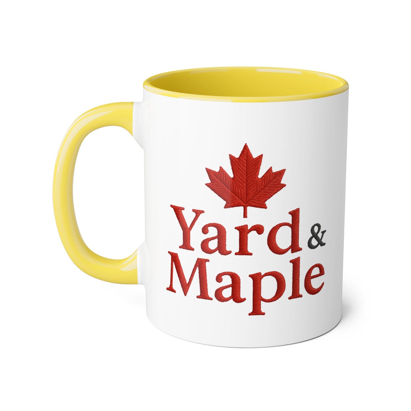 Maple Leaf Accent Mug, Cozy Coffee Cup for Fall, Unique Gift for Thanksgiving, Perfect for Canadians, Seasonal Drinkware