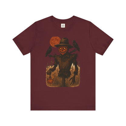 Spooky Scarecrow Graphic Tee | Unisex Halloween Shirt, Fall Fashion, Halloween Costume Tee, Scary Tee, Gift for Horror Lovers