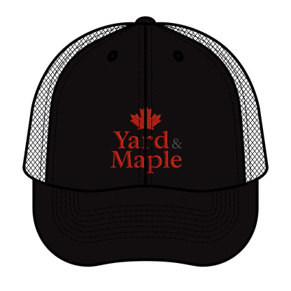 Retro Trucker Hat with Yard & Maple Design | Stylish Outdoor Cap, Perfect Gift for Nature Lovers, Trendy Fashion Accessory, Summer Essential