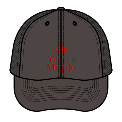 Retro Trucker Hat with Yard & Maple Design | Stylish Outdoor Cap, Perfect Gift for Nature Lovers, Trendy Fashion Accessory, Summer Essential