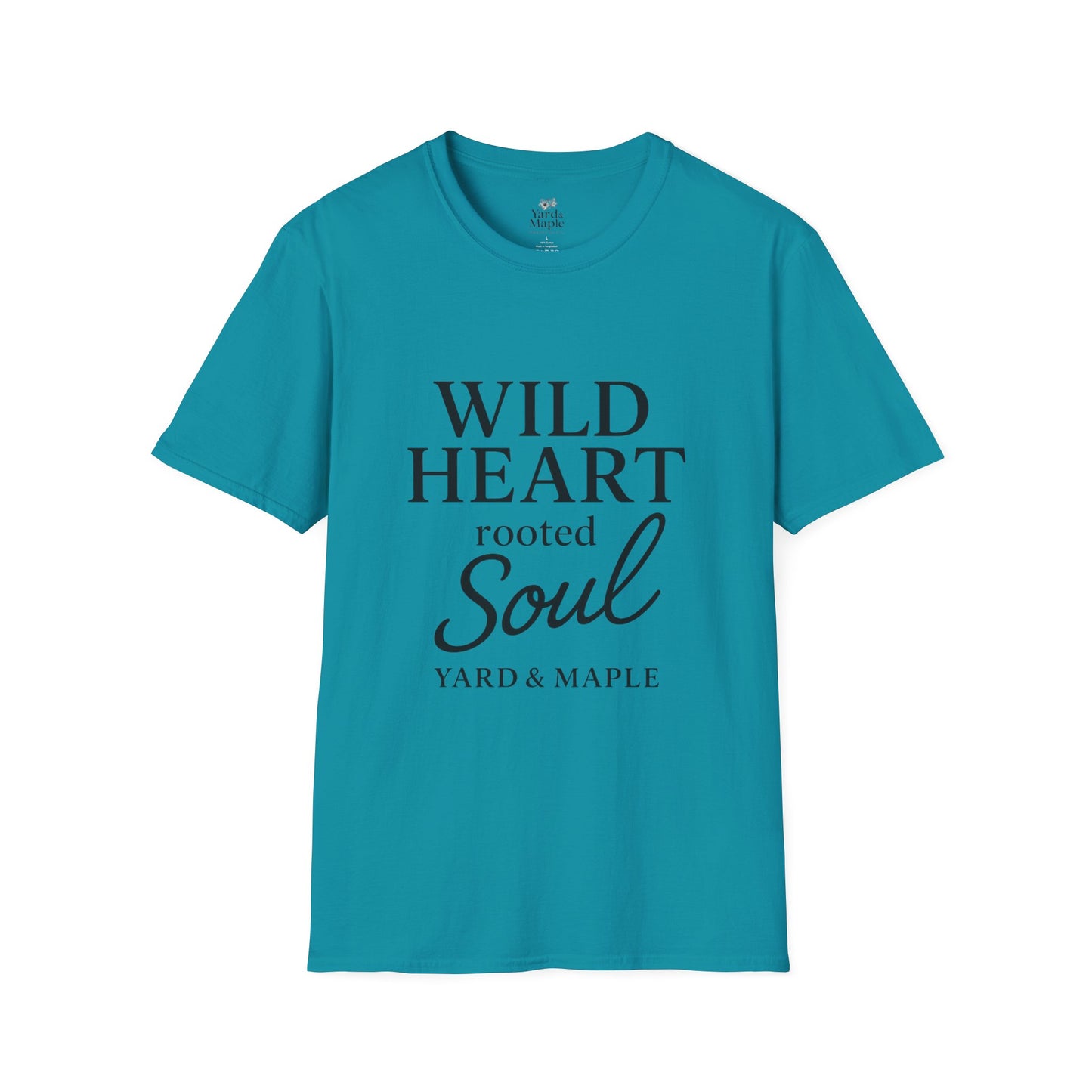 Wild Heart Unisex Softstyle T-Shirt | Inspirational Tee, Gift for Nature Lovers, Casual Wear, Birthday Gift, Boho Style