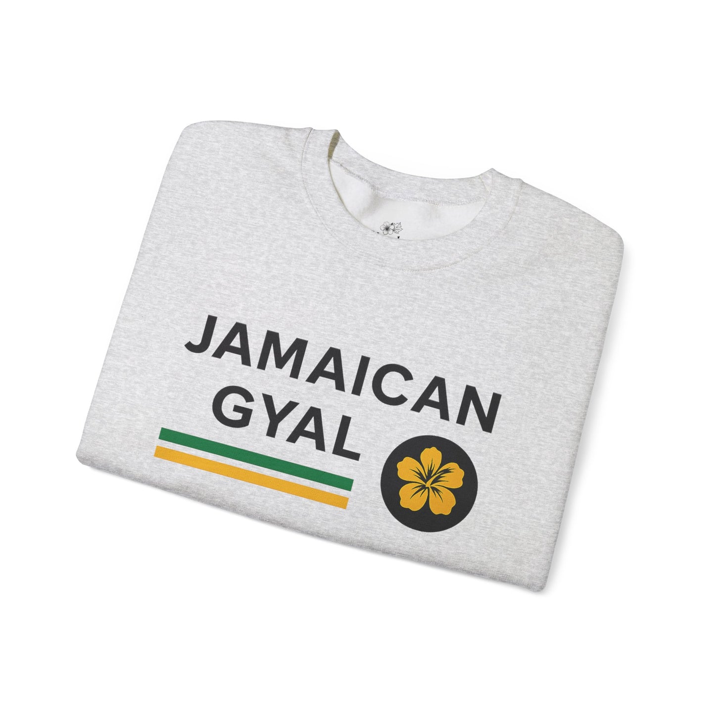 Jamaican Gyal Crewneck Sweatshirt – Reggae Flag Floral Graphic