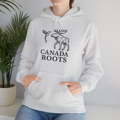Canada Roots Hoodie — Moose & Hummingbird Graphic Pullover