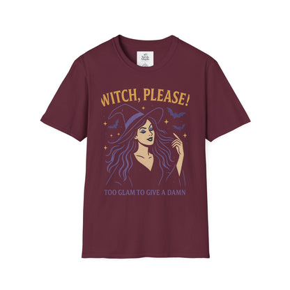 Witch Please Glam T-Shirt, Halloween Costume, Celestial T-Shirt, Gift for Her, Witchy Vibes, Boho Tee, Spooky Season Wear