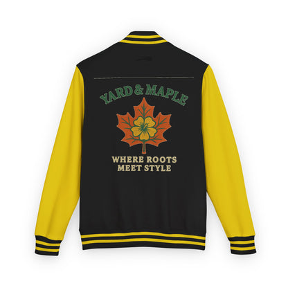Unisex Heavyweight Letterman Jacket with Oak Leaf Design, Stylish Sports Jacket, Gift for College Students, Casual Attire, Fall [...]