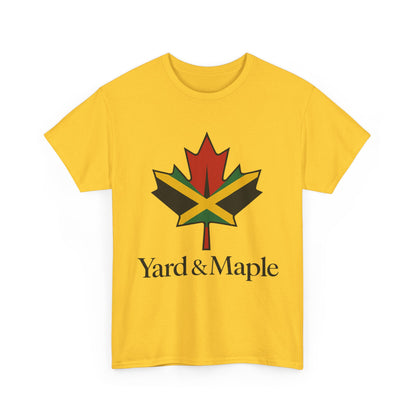 Yard & Maple Unisex Heavy Cotton Tee | Jamaican Pride, Canada Love, Streetwear, Gift for Him/Her, Summer Vibes