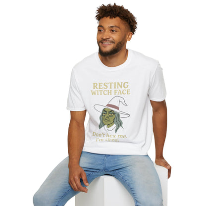 Resting Witch Face Unisex T-Shirt, Halloween Tee, Funny Witch Shirt, Gift for Her, Cute Casual Top, Spooky Season Apparel