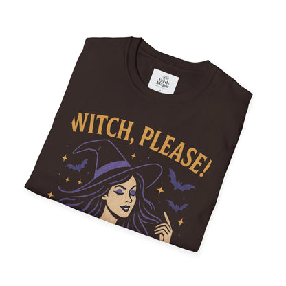 Witch Please Glam T-Shirt, Halloween Costume, Celestial T-Shirt, Gift for Her, Witchy Vibes, Boho Tee, Spooky Season Wear