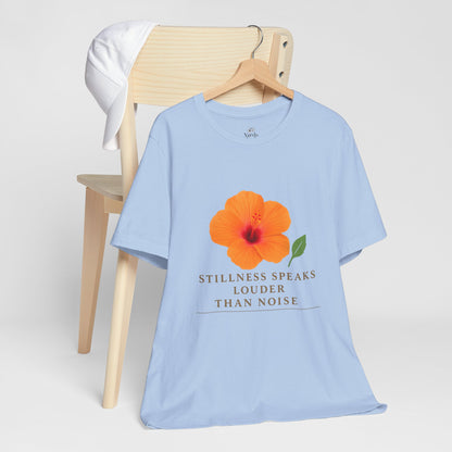 Unisex Motivational Tee - Stillness Speaks Louder Than Noise, Inspirational Shirt, Relaxed Fit T-Shirt, Gift for Mindfulness, Casual [...]