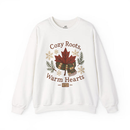 Cozy Roots Crewneck Sweatshirt: Warm Hearts Gift, Fall Fashion, Winter Apparel, Unisex Sweatshirt, Holiday Sweater