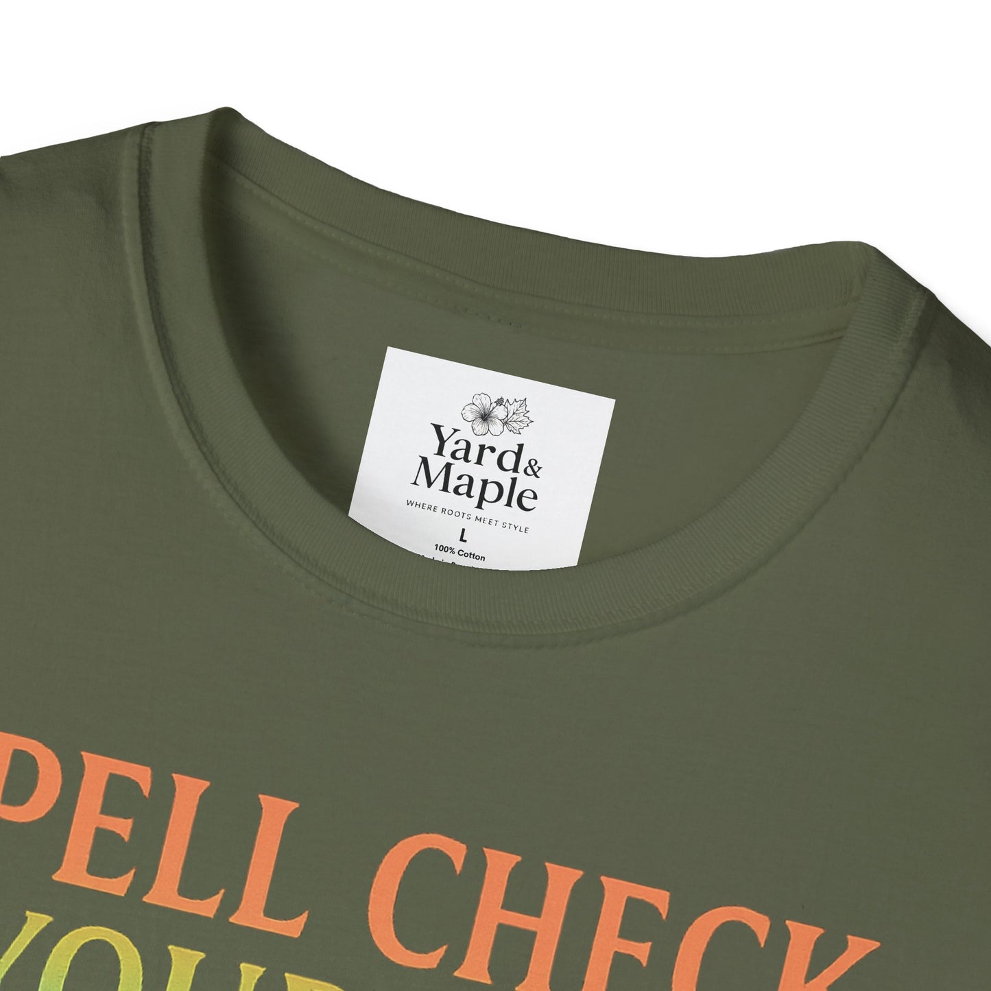 Spell Check Yourself Graphic Tee, Unisex Witch T-Shirt, Halloween Humor Top, Casual Witchy Apparel, Perfect for Spell Lovers