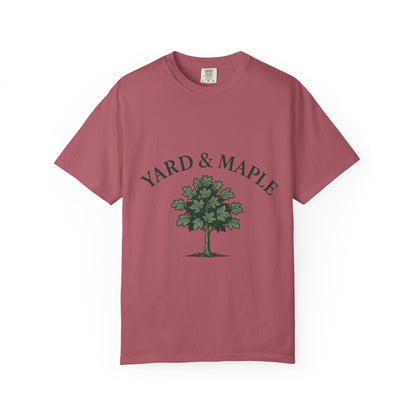 Yard & Maple Garment-Dyed T-Shirt for Nature Lovers, Comfortable Unisex Tee, Perfect for Casual Outings, Gifts for Tree Enthusiasts, [...]