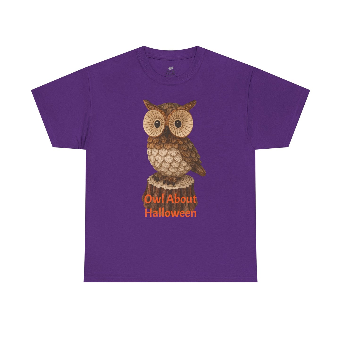 Halloween Owl Tee, Perfect for Fall Celebrations, Unisex Cotton Shirt, Cute Gift for Owl Lovers, Halloween Party Apparel, Fun Autumn Wear