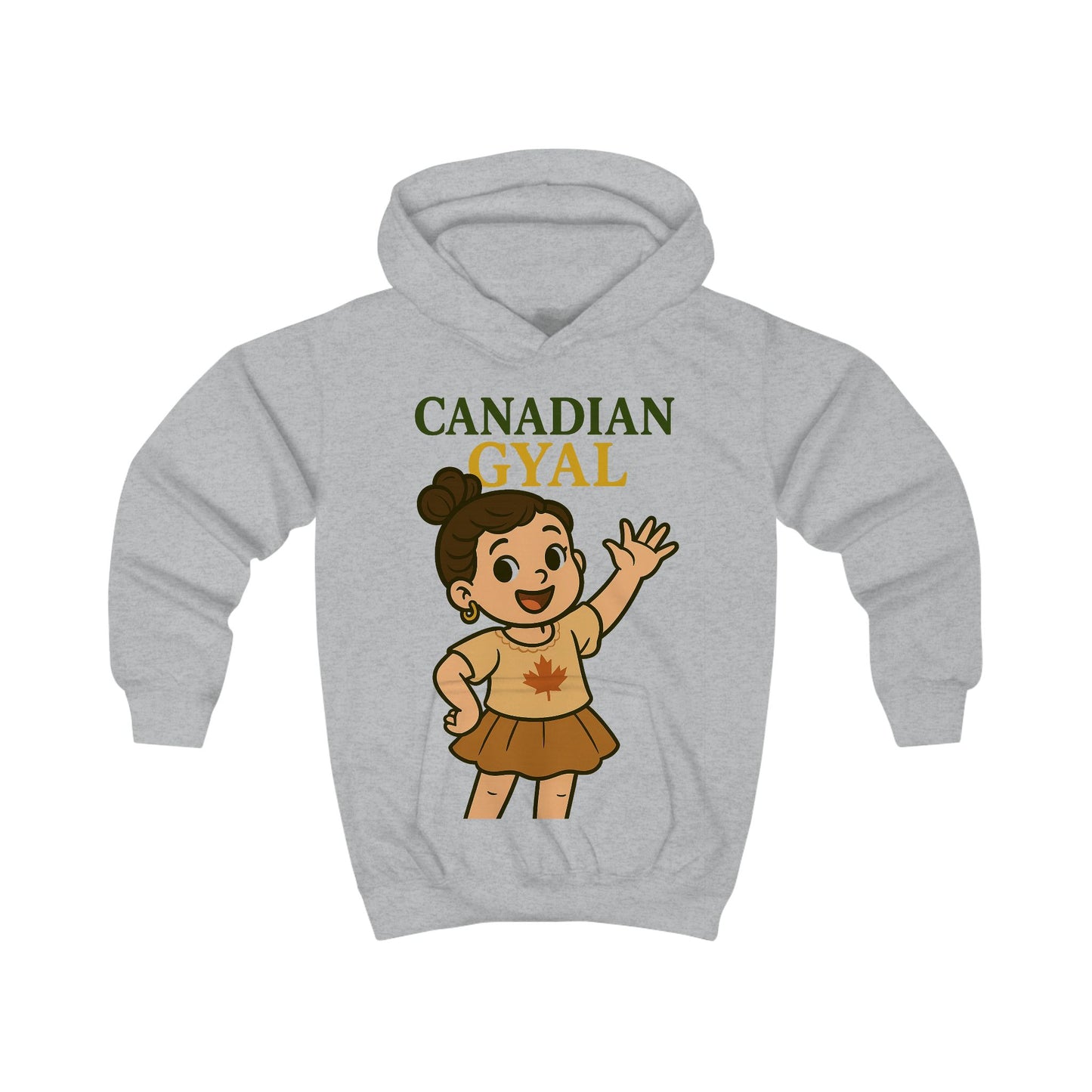 Canadian Gyal Kids Hoodie | Cute Childrens Sweatshirt for Everyday Wear, Gifts, Birthdays, Parties, and More!