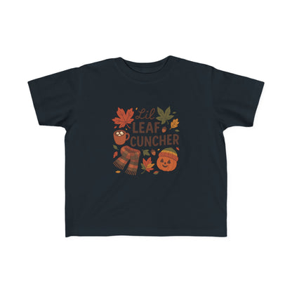 Autumn Toddler Tee, Lil Leaf Cuncher Shirt, Kids Fall Apparel, Cute Fall T-Shirt, Baby Shower Gift, Thanksgiving Outfit