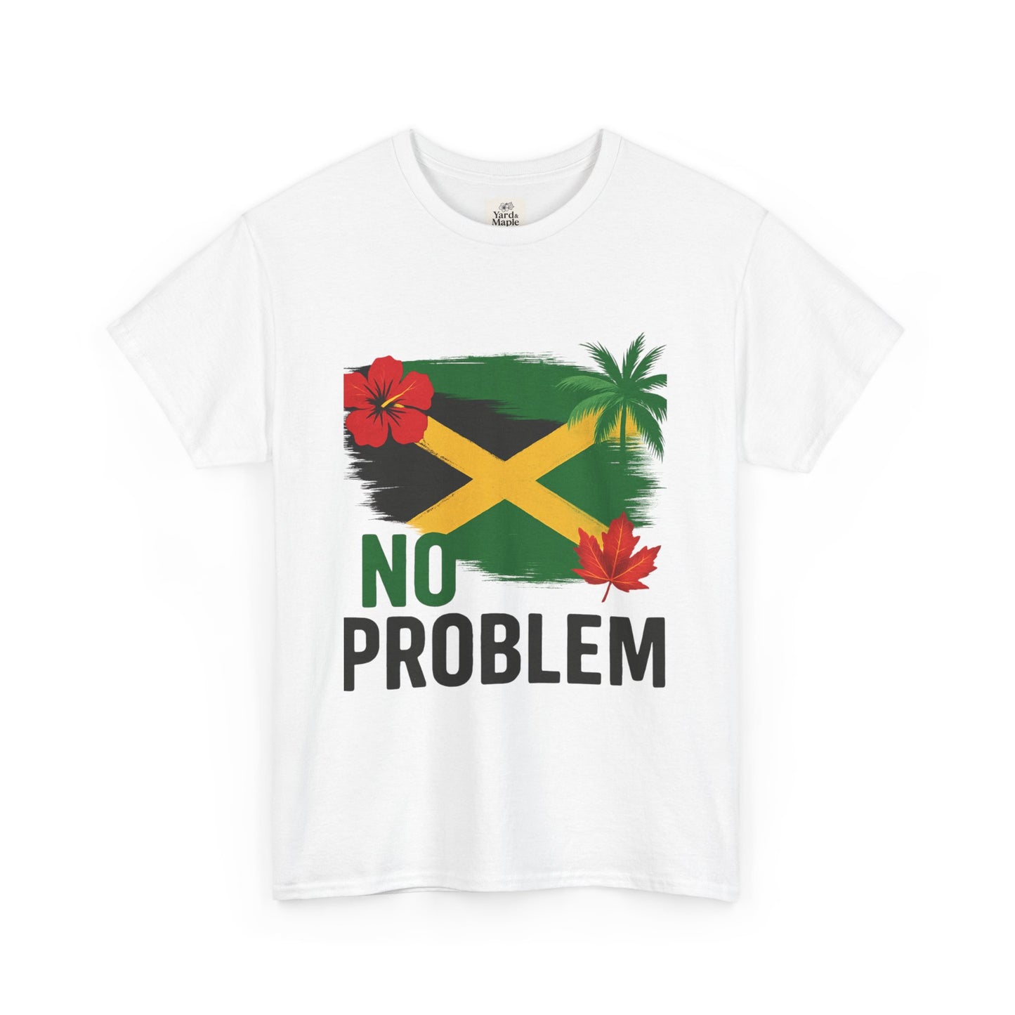 Jamaican Vibes Tee, Unisex Heavy Cotton T-Shirt with Tropical Design, Perfect for Summer and Festivals, Casual Wear, Gift Idea