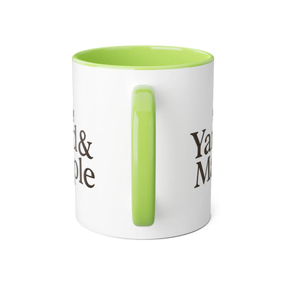Yard & Maple Accent Mug - Cozy Coffee Cup, Perfect for Home/Office, Great Gift for Coffee Lovers, Autumn Decor, Unique Beverage Mug