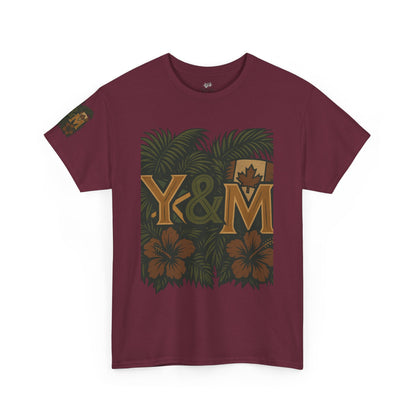 Tropical Vibes Unisex Heavy Cotton Tee, Casual Wear, Perfect for Summer, Beach Days, Gift for Him/Her