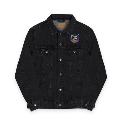 Embroidered Unisex Denim Jacket - Casual Cool, Year-Round Style, Perfect for Festivals, Gifts, and Everyday Wear