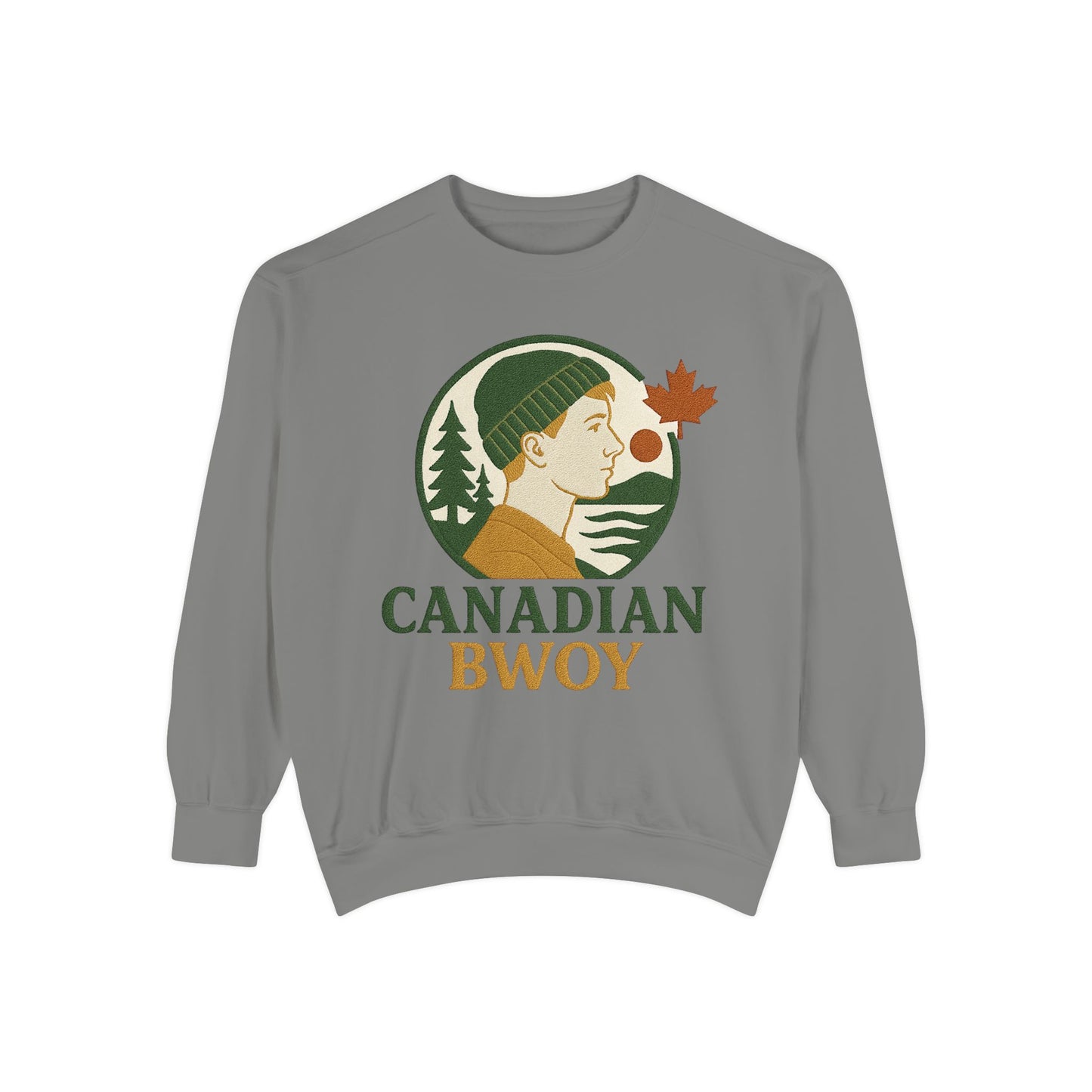 Canadian Bwoy Sweatshirt, Unisex Cozy Apparel, Gift for Canada Day, Casual Streetwear, Nature Lover Sweatshirt, Fall Fashion