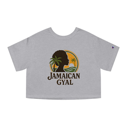 Cropped T-Shirt - Jamaican Gyal Graphic Tee, Summer Fashion, Gift Idea
