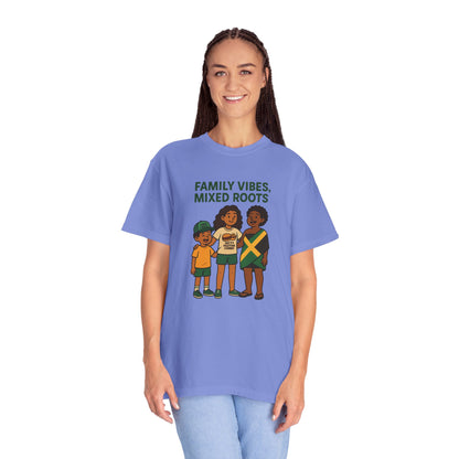 Family Vibes T-Shirt, Unisex Clothing, Mixed Roots Shirt, Family Reunion Outfit, Cultural Celebration Apparel, Summer Casual Wear