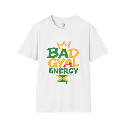 Unisex Softstyle T-Shirt with 'BADGYAL' Design, Casual Wear, Gift for Music Lovers, Summer Vibes, Festival Fashion