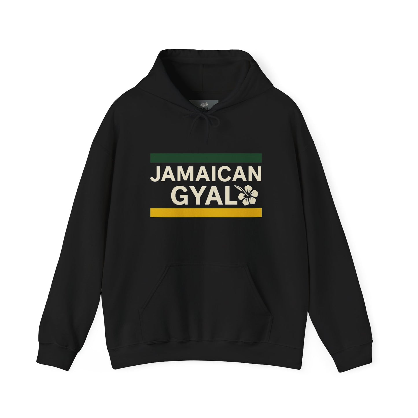 Jamaican Gyal Hoodie – Reggae Pride Pullover with Rastafarian Colors