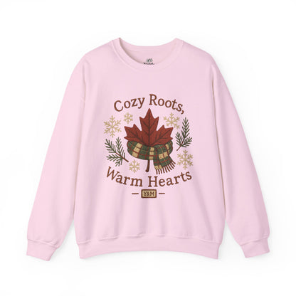 Cozy Roots Crewneck Sweatshirt: Warm Hearts Gift, Fall Fashion, Winter Apparel, Unisex Sweatshirt, Holiday Sweater