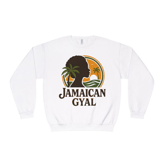 Jamaican Gyal Unisex Sweatshirt, Cozy Crewneck, Gift for Her, Summer Vibes, Casual Fashion Statement