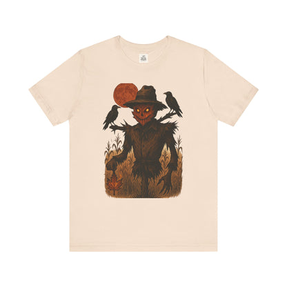 Spooky Scarecrow Graphic Tee | Unisex Halloween Shirt, Fall Fashion, Halloween Costume Tee, Scary Tee, Gift for Horror Lovers