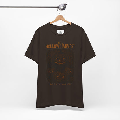 Halloween Themed Unisex Jersey Tee, Spooky Pumpkin Shirt, Fall Fashion Tee, Harvest Festival Shirt, Halloween Gift Idea