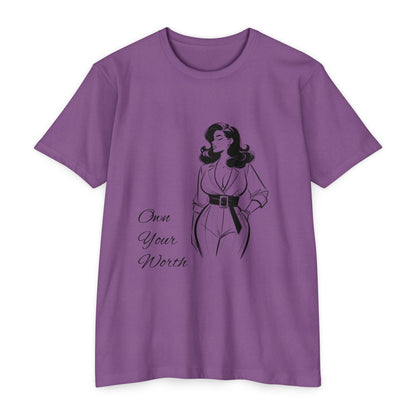 Empowering Quote T-Shirt | Own Your Worth Tee, Inspirational Fashion, Gift for Her, Motivational Apparel, Everyday Style