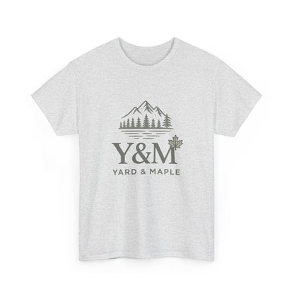 Nature-Inspired Unisex Heavy Cotton Tee, Casual Graphic T-Shirt, Outdoor Adventure Top, Gift for Nature Lovers, Hiking Apparel, Y&M Design