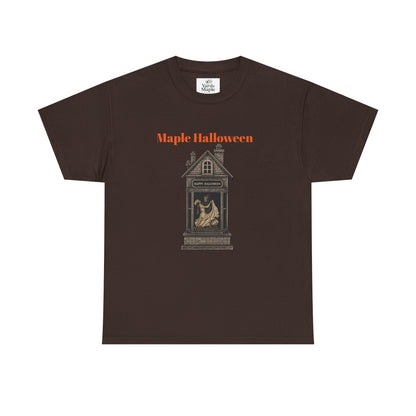 Halloween Graphic Tee, Spooky Season Shirt, Maple Halloween T-Shirt, Unisex Cotton Tee, Fall Fashion Top, Holiday Gift