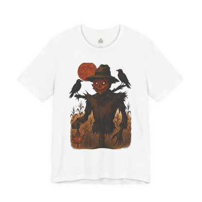 Spooky Scarecrow Graphic Tee | Unisex Halloween Shirt, Fall Fashion, Halloween Costume Tee, Scary Tee, Gift for Horror Lovers