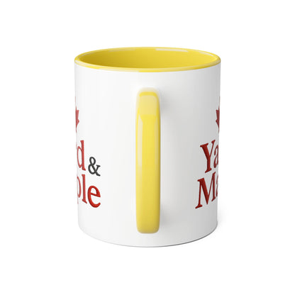 Maple Leaf Accent Mug, Cozy Coffee Cup for Fall, Unique Gift for Thanksgiving, Perfect for Canadians, Seasonal Drinkware