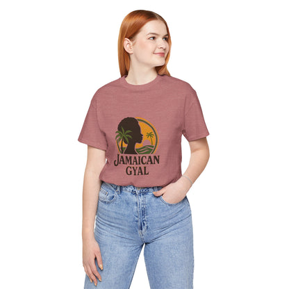 Jamaican Gyal Tee, Caribbean Vibe T-Shirt, Unisex Summer Shirt, Gift for Her, Tropical Style Apparel