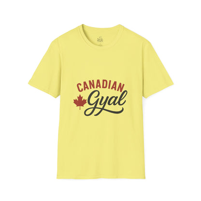 Canada Pride T-Shirt, Canadian Gyal Graphic Tee, Unisex T-Shirt for Her, Canada Day Gift, Maple Leaf Apparel