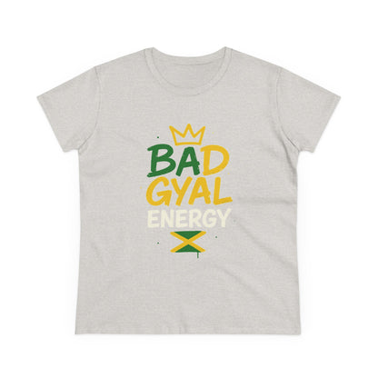 Jamaican Bad Gyal Energy Tee, Women's Graphic T-Shirt, Casual Summer Top, Festival Outfit, Unique Gift for Her