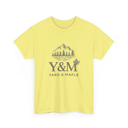Nature-Inspired Unisex Heavy Cotton Tee, Casual Graphic T-Shirt, Outdoor Adventure Top, Gift for Nature Lovers, Hiking Apparel, Y&M Design