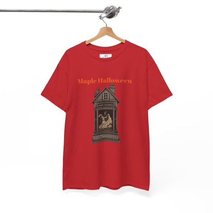 Halloween Graphic Tee, Spooky Season Shirt, Maple Halloween T-Shirt, Unisex Cotton Tee, Fall Fashion Top, Holiday Gift