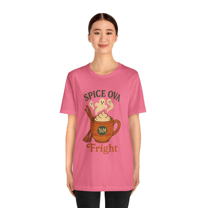 Spice Ova Fright Unisex Short Sleeve Tee | Cozy Halloween T-Shirt, Fall Celebration, Pumpkin Spice Vibes, Gift for Pumpkin Lovers, Fun [...]