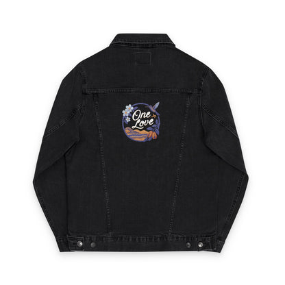 Embroidered Unisex Denim Jacket - Casual Cool, Year-Round Style, Perfect for Festivals, Gifts, and Everyday Wear
