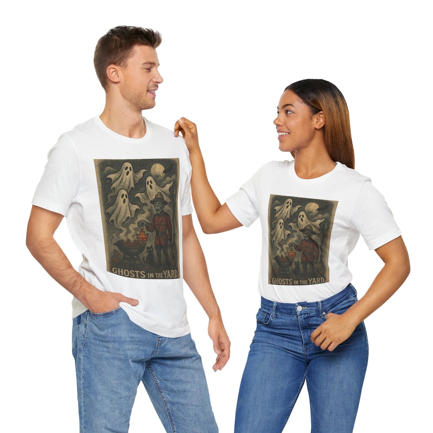 Ghosts in the Yard Tee, Unisex Short Sleeve Tee, Spooky Halloween Shirt, Ghost Graphic T-Shirt, Fun Casual Wear, Unique Gift Idea, [...]